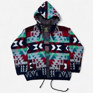 Aztec alpaca hoodie